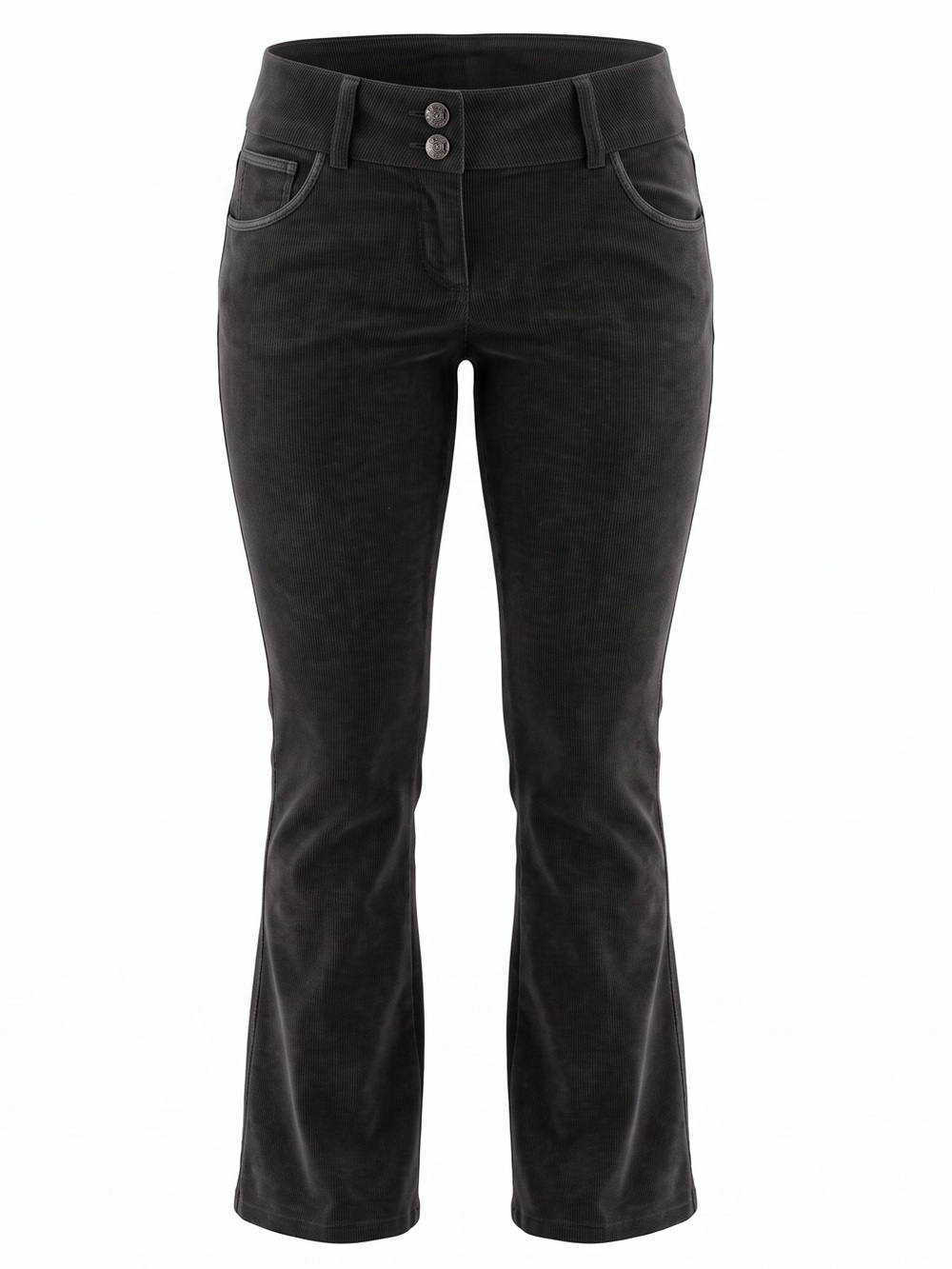 Guess Women's Black velvet bootcut dress Pants